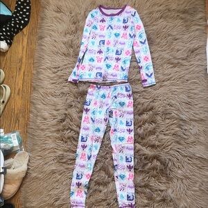 Cuddl Duds Kids Pajama Set - Purple and Blue